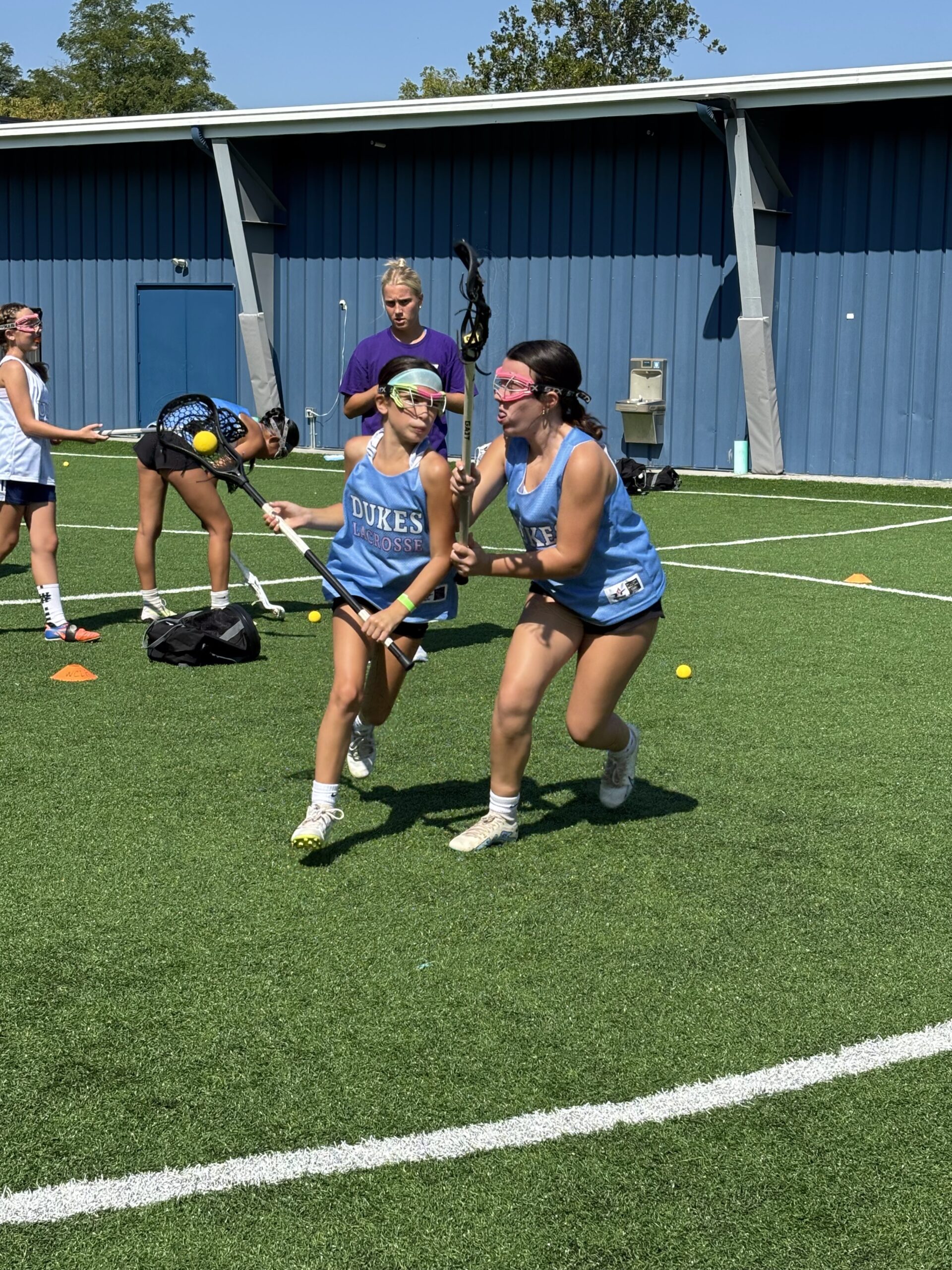 Youth Lacrosse in Pennsylvania Youth girls lacrosse practice in PA